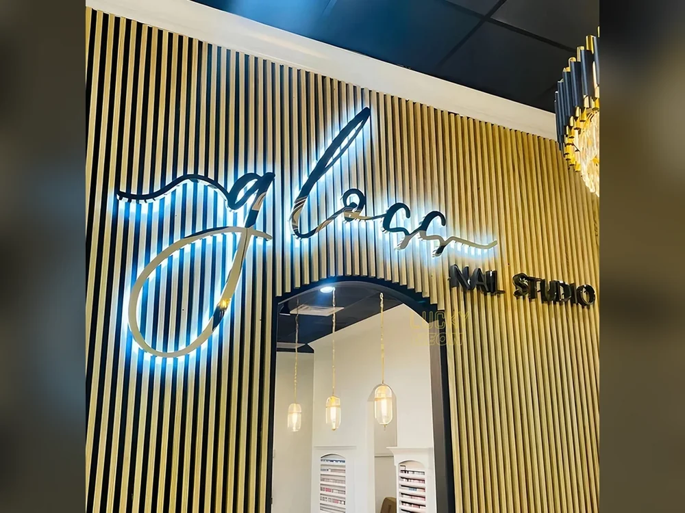 Mağaza içi ışıklı kabartma harf - cephe ve iç mekan logo montajı - Fabrika Reklam